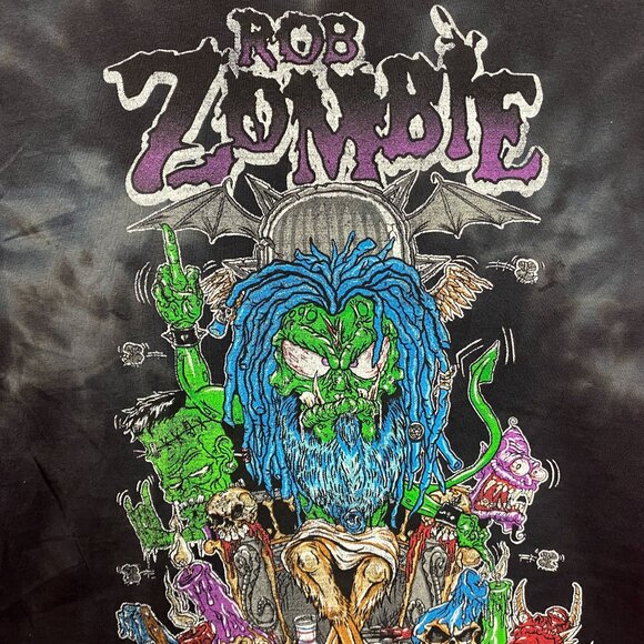 Rob Zombie Men's Bapho Censored 'Baphomet' T-shirt Medium - Picture 2 of 4